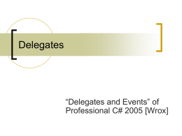 Delegates - CE10 Blog
