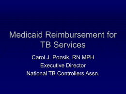Tuberculosis (TB) Related Medicaid Option