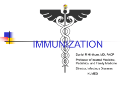 Pertussis Control Through Immunization