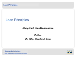 Lean Principles