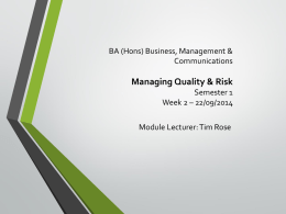 Module BML003: Introduction to Supply Chain Management