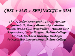 (BSI + SLO + SEP)*ACCJM = SIM