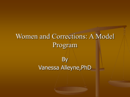 Women and Corrections: A Model Program