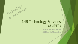ANR Tech Services