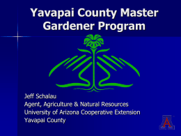 Yavapai County Master Gardener Program