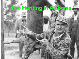 Fee Hunting in Alabama
