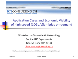 LHC Transatlantic Networking Workshop