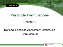 Pesticide Formulations - Alabama Cooperative Extension System