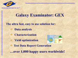 Galaxy STDF Examinator