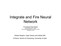 Integrate and Fire Neural Network