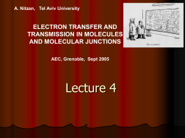 Introduction to electron transport in molecular systems