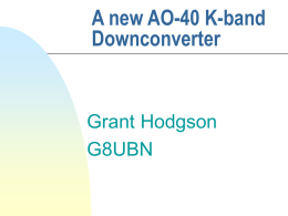 A new AO40 K-band Downconverter