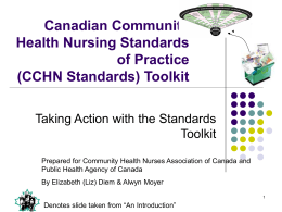 Community Health Nursing Standards of Practice