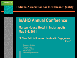 Ohio Hospital Association & Joint Commission Resources