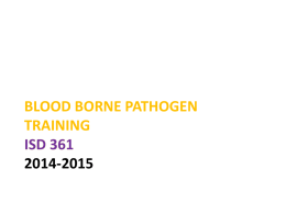 The bloodborne pathogen act