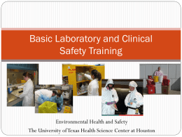 Basic Clinical & Laboratory Safety Training - Home