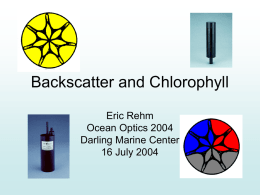Chlorophyll and Backscatter