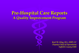 PCR A Quality Improvement Program By Robert Delagi, BS