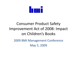 Consumer Product Safety Improvement Act of 2008