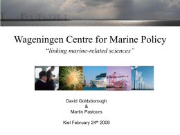 Centre of Marine Policy Leeuwarden: linking beta