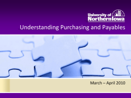 Understanding Purchasing and Payables
