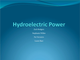 Hydroelectric Power - Welcome to Ken Klemow's Home Page