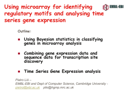 Microarrays and gene expression