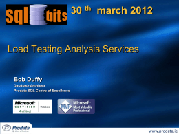 Load Testing Analysis Services