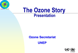 The Ozone Story - A Presentation Kit