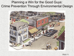 Planning a Win for the Good Guys: Crime Prevention Through