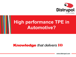 High performance TPE in Automotive ?