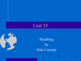 Unit 35 Plumbing