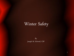 Winter Safety - National Optical Astronomy Observatory