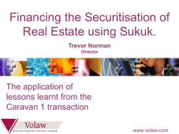 Securitisation using sukuk