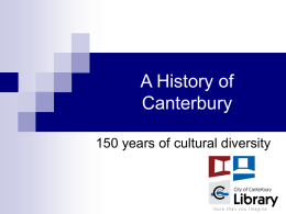 A History of Canterbury
