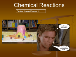 Chemical Reactions - Seward County Community College