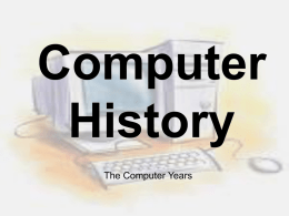 Computer History - Blair