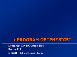 Physics4 - Đại học Quốc tế
