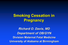 SMOKING CESSATION