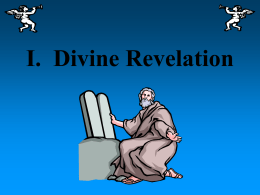 I. Divine Revelation