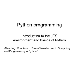Python programming - Villanova University