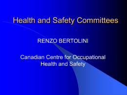Health and Safety Committees