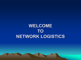 SOFTWARE - Network Logistics