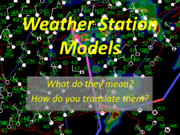 Weather Station Models - Lumio's Science World