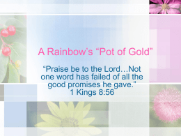 A Rainbow’s “Pot of Gold” - Seventh