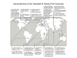 Genocidal Acts of the Twentieth & Twenty