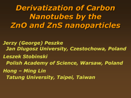 Derivatization of Carbon Nanotubes by the semiconductor