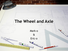 The Wheel and Axle - Designs by Patrick Immel
