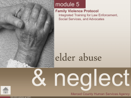 Module 5 Elder Abuse and Neglect ppt