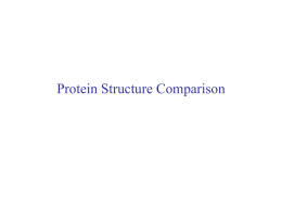 Protein Structure Comparison - University of California, Davis